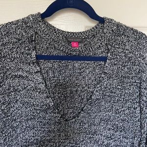 Vince Camuto Choker Neck Cutout Sweater